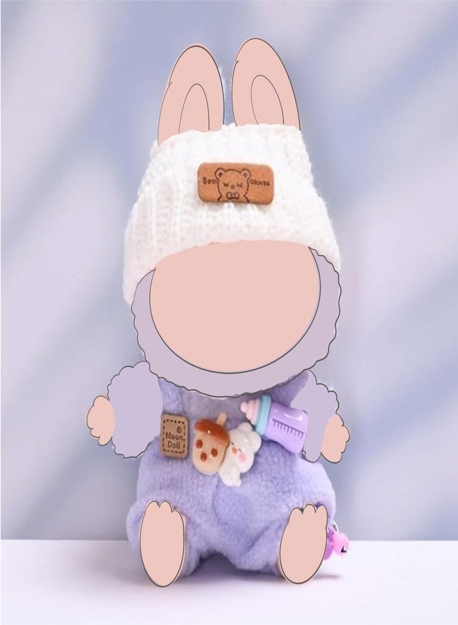 BDBHAVB Clothes for Doll Clothes, Handcrafted Crochet 3-Piece Set for 17cm Doll Outfit, Premium Outfit with Accessories for Dolls, Stylish Ropa(Purple ice-Cream) - Image 2